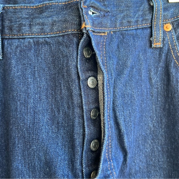🍒💣 Levi’s 501 dark denim jeans - Picture 3 of 12